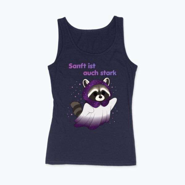 Kira Damen Tank Top „Sanft ist auch stark"