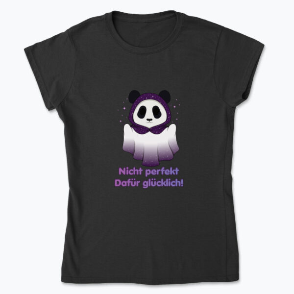 Mochi Damen T-Shirt „Nicht perfekt. Dafür glücklich!" | Softstyle