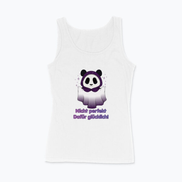 Mochi Damen Tank Top „Nicht perfekt. Dafür glücklich!"